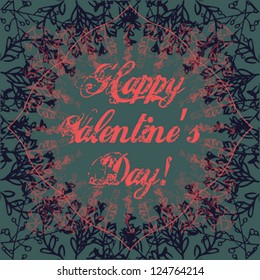 valentine card with trees