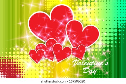 Valentine card. Vector