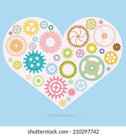Valentine card. Vector design element