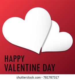 Valentine card vector. free space for text.