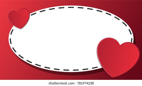 Valentine card vector. free space for text. Valentine sale tag. price tag vector.