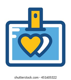 Valentine Card Vector Icon