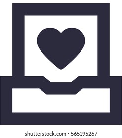 Valentine Card Vector Icon