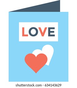 Valentine Card Vector Icon