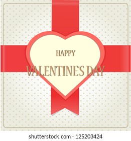 Valentine Card Vector Illustration