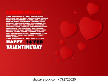 Valentine Card,Background Love and Valentine’s day greeting card