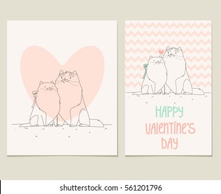 Valentine Cards with Cute Cats