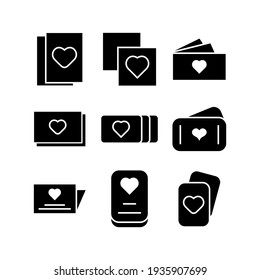 valentine cards icon or logo isolated sign symbol vector illustration - Collection of high quality black style vector icons
