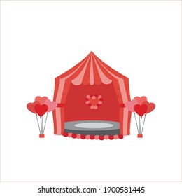 Icono vector de la etapa de celebración de San Valentín