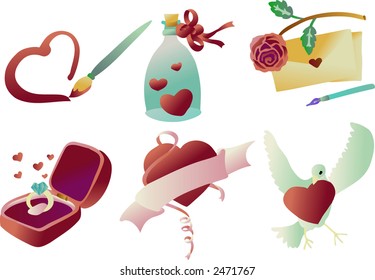 Valentine Clip Art 03 (Vector)