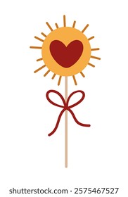 Valentine clipart. Valentines day clipart. Cute Valentine object in flat style. Hand draw vector illustration