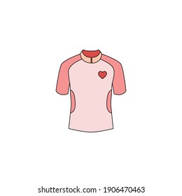 Valentine Clothes Fill Line Icon
