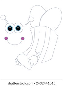valentine coloring page for kid
