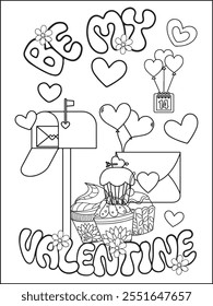 valentine coloring pages for kids 