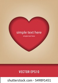 valentine concept, template card vector design [EPS10]