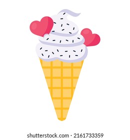 Icono de San Valentín diseñado en estilo plano 

