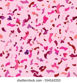 valentine confetti seamless.