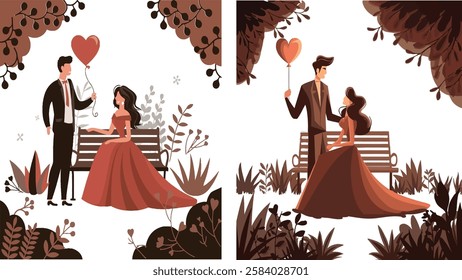 valentine couple bundle image for print