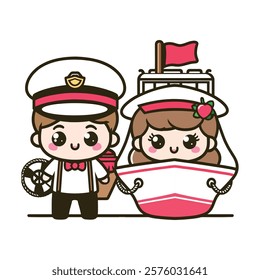 Valentine couple design and illustration 1