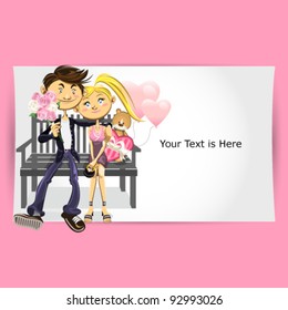 Valentine Couple Greeting Card