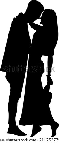 Valentine Couple - Vector Art