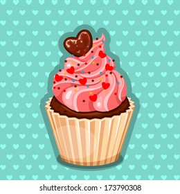 Valentine cupcake