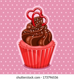 Valentine cupcake