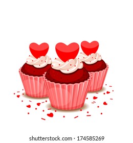 Valentine cupcakes