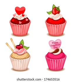 Valentine cupcakes