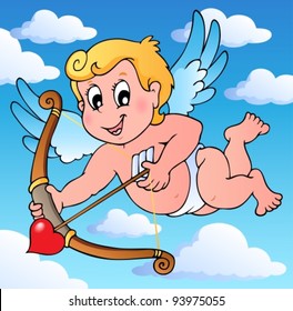 Valentine Cupid theme 2 - vector illustration.