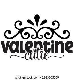 valentine cutie t shirt design