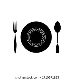 Valentine Cutlery Set Solid Icon