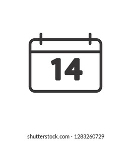 Valentine date icon ,  line art thin style, Valentines day signs and love symbols. Wedding infographics, 