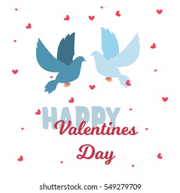 Valentine Day 14 february greeting card vector illustration. Save the date decoration typography romantic happy valentine greeting holiday sign. Beautiful wedding gift heart celebration.