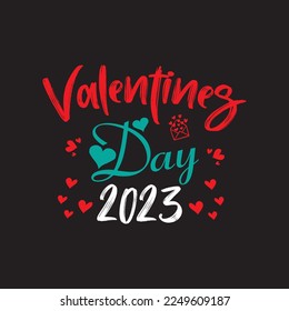 valentine day 2023 svg t shirt design template