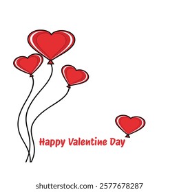 Valentine day 2025 vector elements, happy valentine day,  February 14, heart