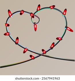 valentine day 3d render vector balloon heart holiday gold red 
