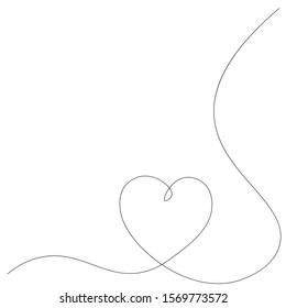 Valentine day background with heart vector illustration