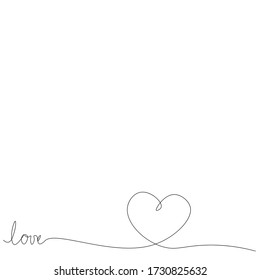 Valentine day background with heart vector illustration