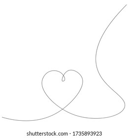 Valentine day background with heart vector illustration