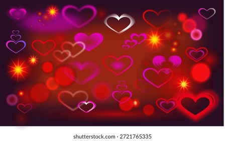 Valentinstag-Hintergrund mit weichen rosa Herzen