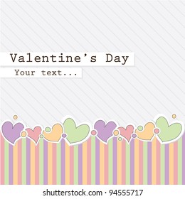 Valentine day background, vector