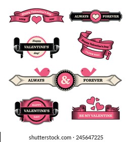 Valentine day badges