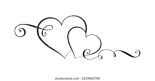 valentine day black and white design	