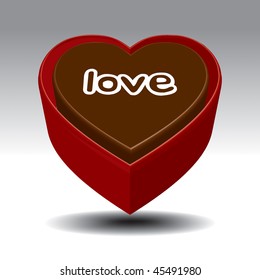 Valentine Day Cake Vector Drawing