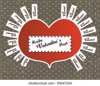 Valentine day card