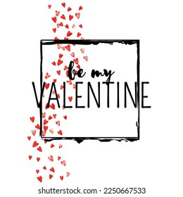 Valentine Day Card. Abstract Poster For Party. Wedding Frame. Pink Happy Decoration. Greeting Splatter For Birthday. Red Holiday Concept. Rose Valentine Day Card.