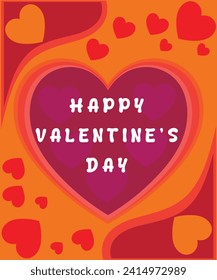 Valentine day card beautiful and atractive 