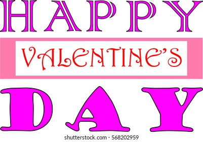 Valentine Day Card Design Vector