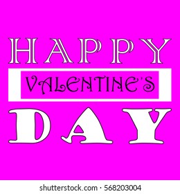 Valentine Day Card Design Vector